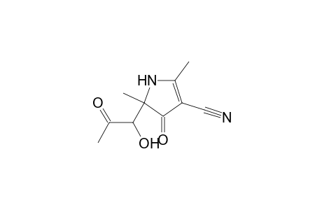 5-(1-hydroxy-2-keto-propyl)-4-keto-2,5-dimethyl-2-pyrroline-3-carbonitrile