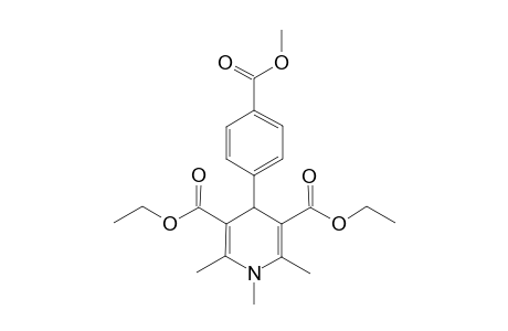 4-(4-carbomethoxyphenyl)-1,2,6-trimethyl-4H-pyridine-3,5-dicarboxylic acid diethyl ester