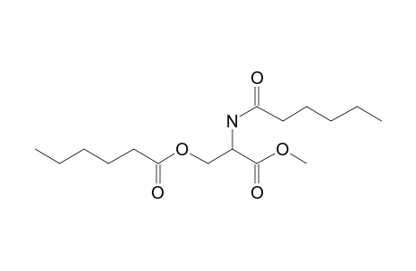 L-Serine, N,o-bis(caproyl)-, methyl ester