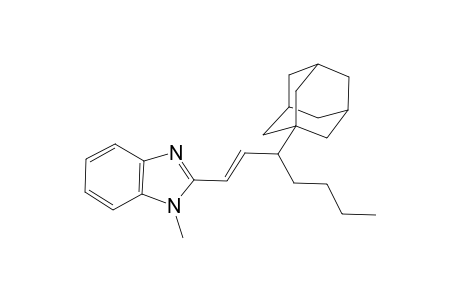 2-[(E)-3-(Adamantan-2-yl)hept-1-en-1-yl]-1-methyl-1H-benzo[d]imidazole