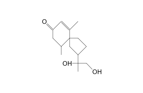 6,10-Dimethyl-2-(1,2-dihydroxy-2-propyl)-[2R,5S,10R]-spiro[4.5]dec-6-en-8-one