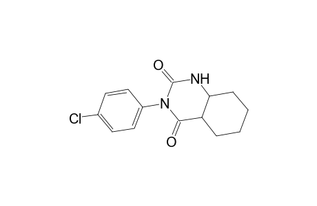 2,4(1H,3H)-QUINAZOLINEDIONE, 3-(4-CHLOROPHENYL)HEXAHYDRO-