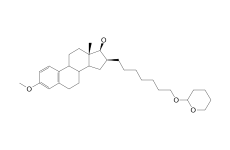 7-[17'-.beta.-Hydroxy-3'-methoxy-1',3',5'(10')-estratrien-16-.beta.-yl]-1-[(tetrahydro-2''H-pyran-2''-yl)oxy]heptane