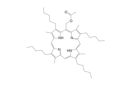 21H,23H-Porphine-5-methanol, 2,7,12,17-tetramethyl-3,8,13,18-tetrapentyl-, acetate (ester)