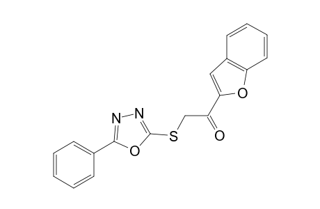 1-(1-Benzofuran-2-yl)-2-[(5-phenyl-1,3,4-oxadiazol-2-yl)sulfanyl]ethanone