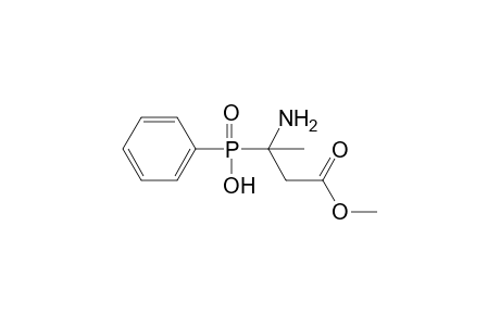 3-amino-3-(hydroxyphenylphosphinyl)butyric acid, 1-methyl ester