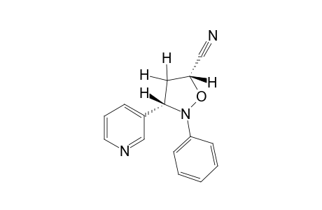 SYN-2-PHENYL-3-(3-PYRIDYL)-ISOXAZOLIDINE-5-CARBONITRILE