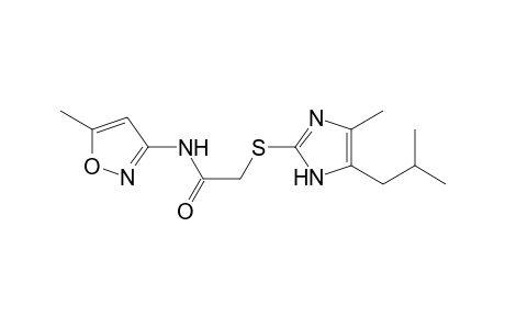 Acetamide, N-(5-methyl-3-isoxazolyl)-2-[[4-methyl-5-(2-methylpropyl)-1H-imidazol-2-yl]thio]-