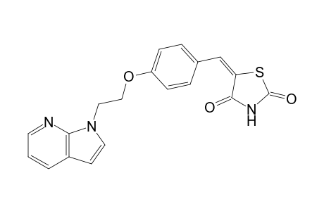 5-[[4-[2-(7-Aza-1-indolyl)ethoxy]phenyl]methylene]thiazolidine-2,4-dione