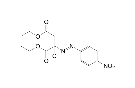 2-chloro-2-(p-nitrophenylazo)succinic acid, diethyl ester