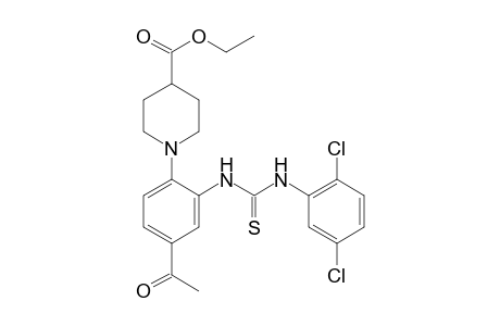 1-{4-acetyl-2-[3-(2,5-dichlorophenyl)-2-thioureido]phenyl}isonipecotic acid, ethyl ester