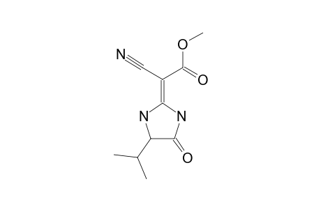 (2Z)-2-cyano-2-(4-isopropyl-5-keto-imidazolidin-2-ylidene)acetic acid methyl ester