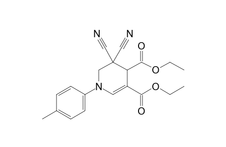 Diethyl 5,5-dicyano-1-(4-methylphenyl)-1,4,5,6-tetrahydropyridine-3,4-dicarboxylate