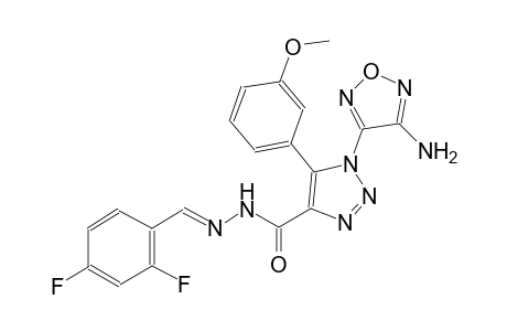 1-(4-amino-1,2,5-oxadiazol-3-yl)-N'-[(E)-(2,4-difluorophenyl)methylidene]-5-(3-methoxyphenyl)-1H-1,2,3-triazole-4-carbohydrazide