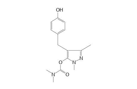 1,3-dimethyl-4-(p-hydroxybenzyl)pyrazol-5-ol, 5-(dimethylcarbamate)
