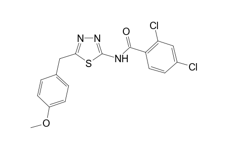 2,4-dichloro-N-[5-(4-methoxybenzyl)-1,3,4-thiadiazol-2-yl]benzamide