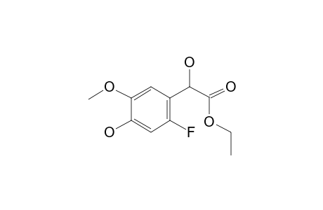 Phenylacetic acid, 2-fluoro-4,.alpha.-dihydroxy-5-methoxy-, ethyl(ester)