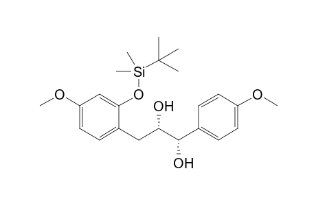 (1S,2S)-1-(4-Methoxyphenyl)-3-[4-methoxy-2-(tert-butyldimethylsilyloxy)phenyl]propane-1,2-diol