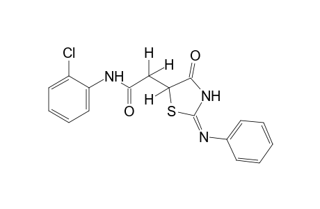 2'-chloro-4-oxo-2-(phenylimino)-5-thiazolidineacetanilide