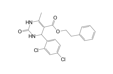 2-Phenylethyl 4-(2,4-dichlorophenyl)-6-methyl-2-oxo-1,2,3,4-tetrahydro-5-pyrimidinecarboxylate