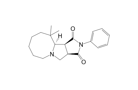 (3aS*,3bR*,10aR*)-Decahydro-4,4-dimethyl-2-phenyl-2,9a-diazacycloocta[a]pentalene-1,3-dione