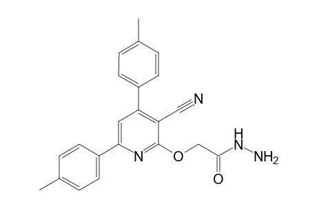 2-([3-cyano-4,6-di-p-tolylpyridin-2-yl]oxy)acetohydrazide