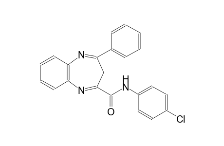 3H-1,5-benzodiazepine-2-carboxamide, N-(4-chlorophenyl)-4-phenyl-