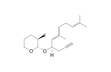 3-Iodo-2-(3,7-duimethyl-1-prop-2-ynylocta-2,6-dienyloxy)tetrapyran isomer