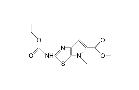 5-carboxy-6-methyl-6H-pyrrolo[3,2-d]thiazole-2-carbamic acid, 2-ethyl 5-methyl ester