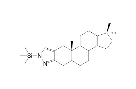 17-Desoxy-17-methyl-18-nor-13,14-dehydro-stanozolol, N-TMS