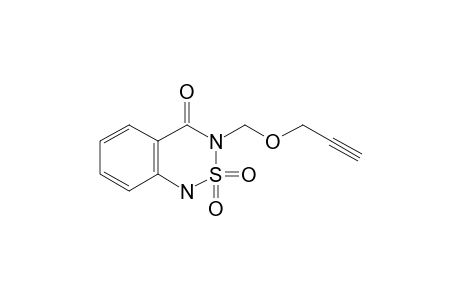 2,2-diketo-3-(propargyloxymethyl)-1H-benzo[d][1,2,6]thiadiazin-4-one