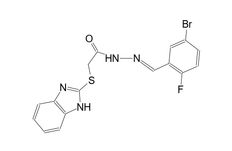 acetic acid, (1H-benzimidazol-2-ylthio)-, 2-[(E)-(5-bromo-2-fluorophenyl)methylidene]hydrazide