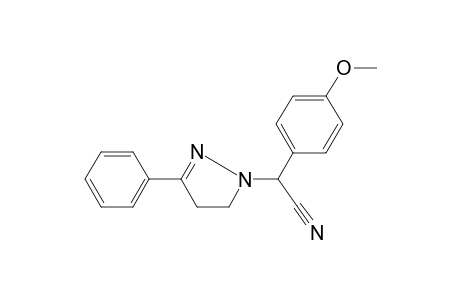 Acetonitrile, 2-(4-methoxyphenyl)-2-(3-phenyl-4,5-dihydropyrazol-1-yl)-