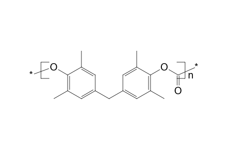 Poly[methylenebis(4-oxy-3,5-dimethylphenyl)carbonyl]