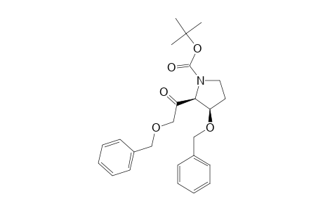 TERT.-BUTYL-(2S,3R)-3-BENZYLOXY-2-(2'-BENZYLOXY-1'-OXOETHYL)-PYRROLIDINE-1-CARBOXYLATE