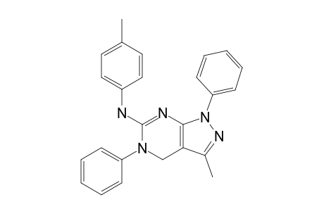 6-(4-Methylphenylamino)-1,5-diphenyl-3-methyl-4,5-dihydro-1H-pyrazolo[3,4-d]pyrimidine