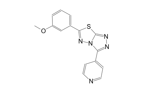 6-(3-methoxyphenyl)-3-(4-pyridinyl)[1,2,4]triazolo[3,4-b][1,3,4]thiadiazole