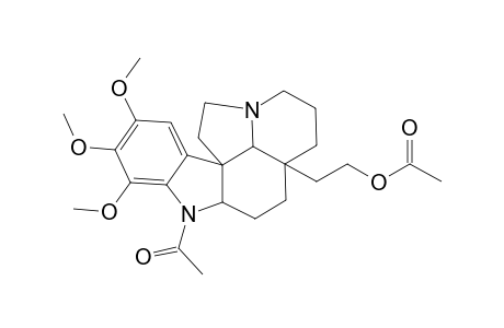 Aspidospermidin-21-ol, 1-acetyl-15,16,17-trimethoxy-, acetate (ester)