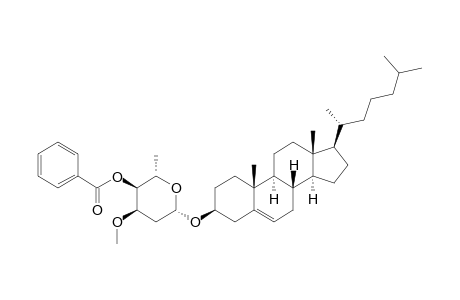 5-CHOLESTENE-3-BETA-YL-4-O-BENZOYL-2,6-DIDEOXY-3-O-METHYL-BETA-L-RIBO-HEXOPYRANOSIDE