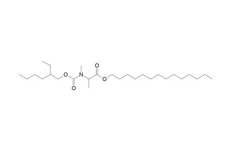 dl-Alanine, N-methyl-N-(2-ethylhexyloxycarbonyl)-, tetradecyl ester