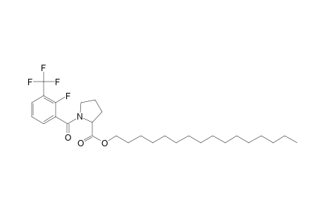 L-Proline, N-(2-fluoro-3-trifluoromethylbenzoyl)-, hexadecyl ester