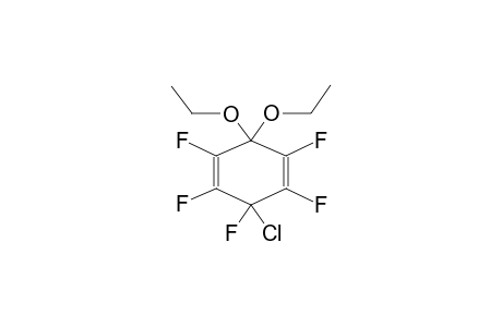 1,1-DIETHOXY-4-CHLOROPERFLUORO-2,5-CYCLOHEXADIENE