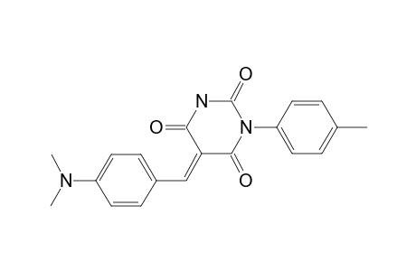 (5E)-5-[(4-dimethylaminophenyl)methylidene]-1-(4-methylphenyl)-1,3-diazinane-2,4,6-trione