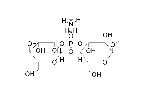 METHYL 4-O-ALPHA-D-MANNOPYRANOSYLPHOSPHO-ALPHA-D-GLUCOPYRANOSIDE,AMMONIUM SALT