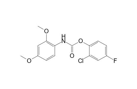 (2,4-Dimethoxyphenyl)carbamic acid 2-chloro-4-fluorophenyl ester