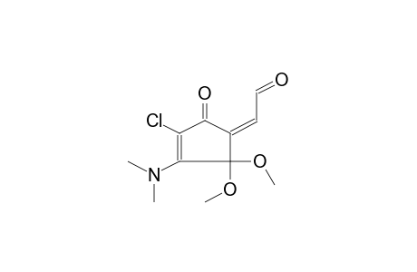 2-CHLORO-3-DIMETHYLAMINO-4,4-DIMETHOXY-5Z-(EXO-FORMYLMETHYLENE)-2-CYCLOPENTENONE