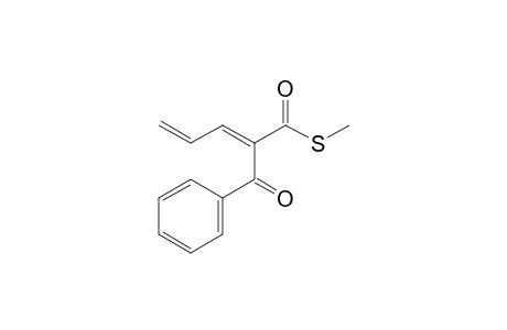 (2E)-2-benzoylpenta-2,4-dienethioic acid S-methyl ester