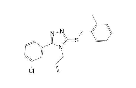 4-allyl-5-(3-chlorophenyl)-4H-1,2,4-triazol-3-yl 2-methylbenzyl sulfide