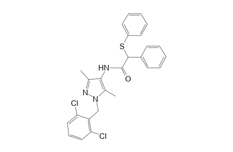 N-[1-(2,6-dichlorobenzyl)-3,5-dimethyl-1H-pyrazol-4-yl]-2-phenyl-2-(phenylsulfanyl)acetamide