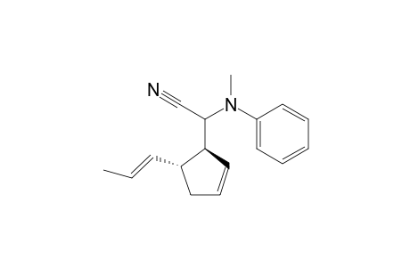 (1S,5R)-2-(N-Methylanilino)-2-(5-prop-1-enylcyclopent-2-enyl)acetonitrile